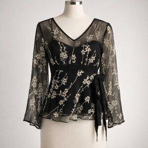 Vintage Silkland Sheer Blouse